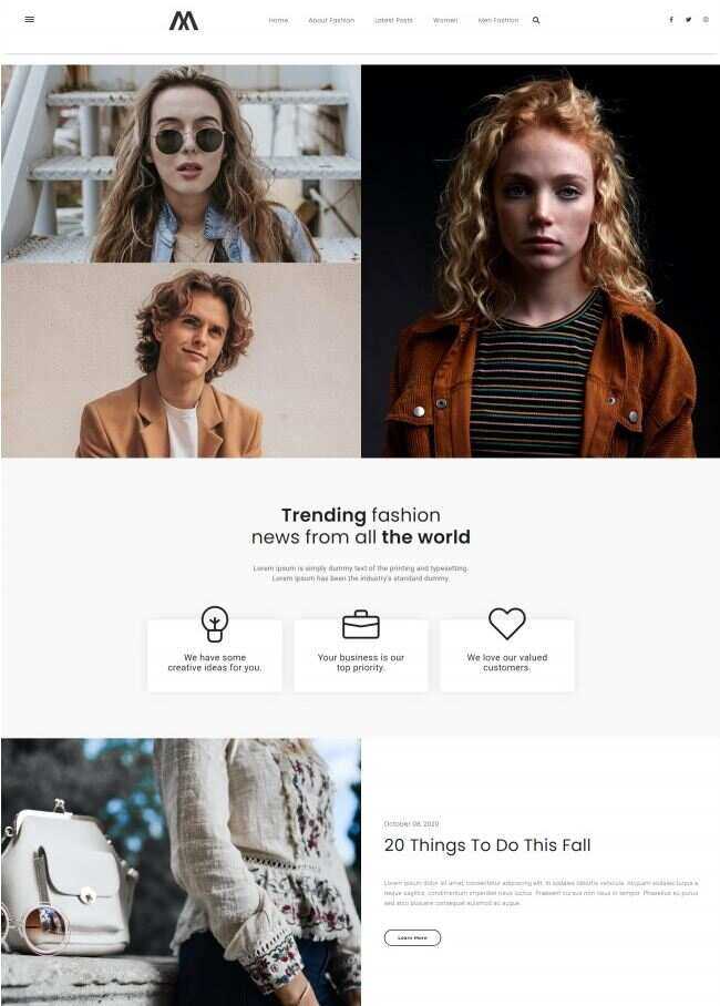 响应式时尚新闻资讯网站HTML模板 - 天能资源