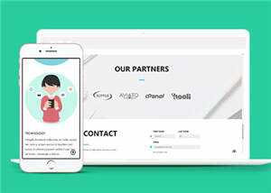 橙色产品展示企业HTML网页模板下载 - 天能资源