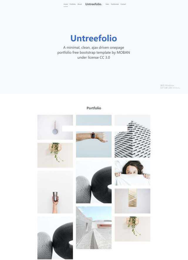 UI网页设计公司Bootstrap模板 - 天能资源