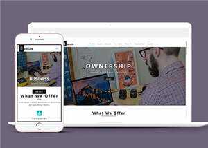 企业服务执行动态HTML网页模板下载 - 天能资源