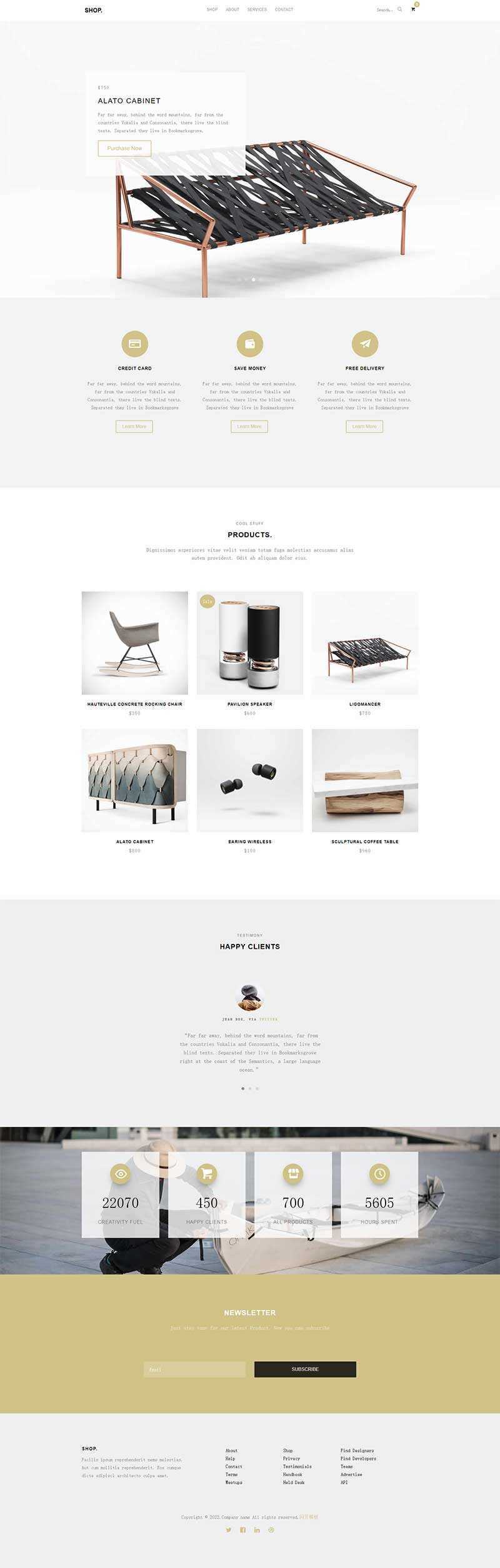 创意产品宣传购买HTML5网站模板 - 天能资源