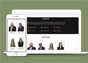 商业贸易服务展示HTML网页模板下载 - 天能资源