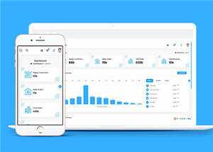 电商后台系统框架管理模板下载 - 天能资源