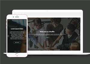 商务企业网站响应式HTML网页模板 - 天能资源