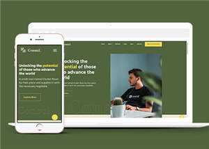 绿色商业咨询公司网页模板下载 - 天能资源