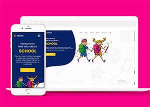 宽屏儿童幼教培训机构网站模板 - 天能资源