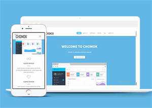 天蓝色CRM管理系统网站模板下载 - 天能资源