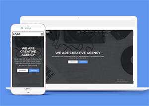 黑色全屏艺术设计网站模板下载 - 天能资源