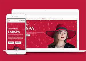 简洁女性护肤品牌企业网站模板 - 天能资源