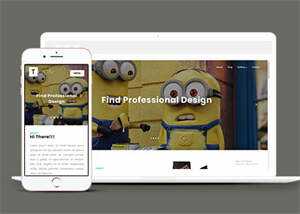 简约动画设计公司网站模板源码 - 天能资源