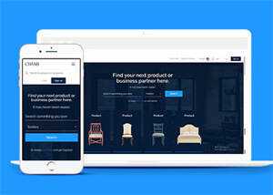 宽屏北欧风格家具商城网站模板 - 天能资源
