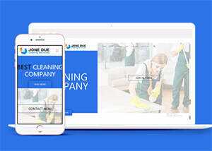 宽屏保洁家政公司网站模板下载 - 天能资源