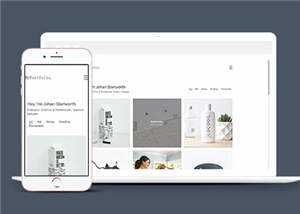 极简主义创意展示响应式网页模板下载 - 天能资源