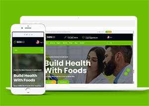 绿色有机食品农产品网站模板下载 - 天能资源