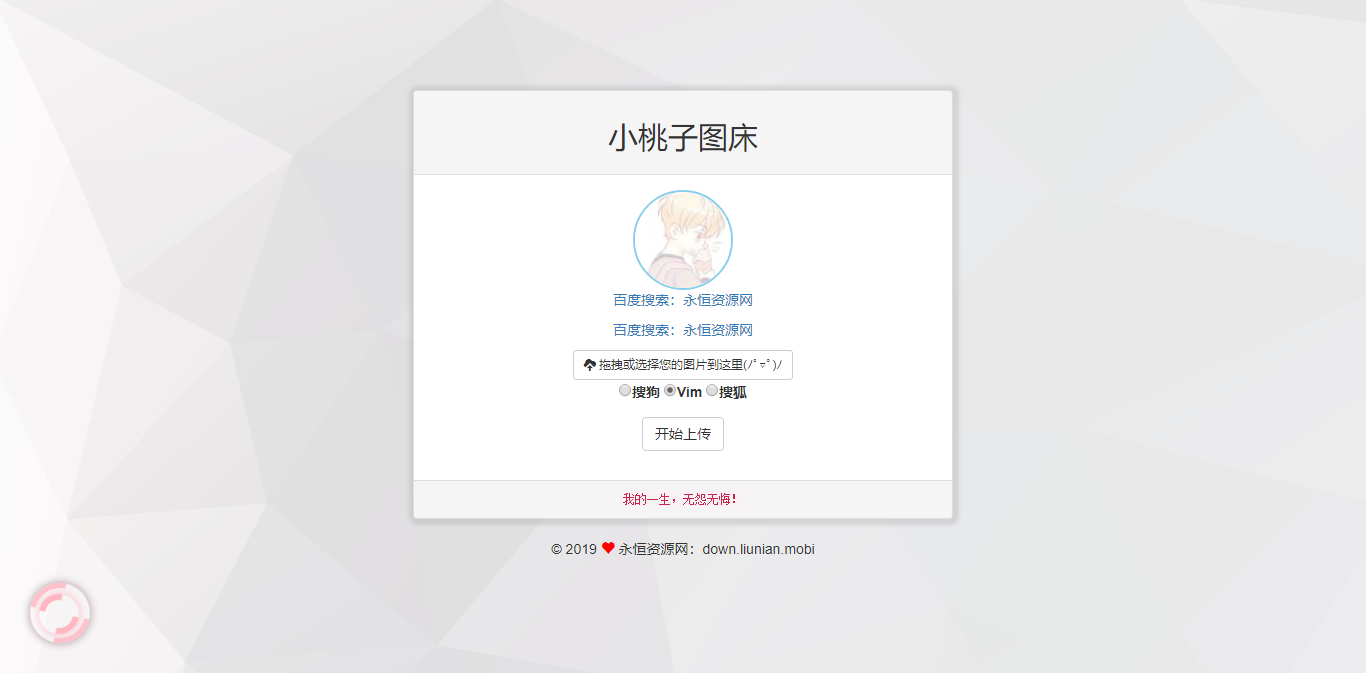 极简聚合图床程序源码-支持搜狗搜狐Vim图 - 天能资源