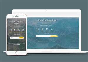 背景图倒计时网站模板源码下载 - 天能资源