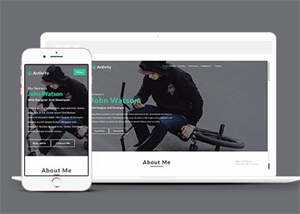 响应式自行车设计公司网站模板 - 天能资源