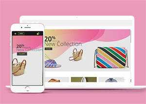 左栏导航服装购物商城模板下载 - 天能资源