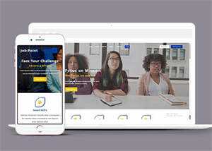 人力资源管理师培训类网站模板 - 天能资源