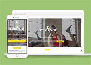 性感女性塑身锻炼类HTML5模板 - 天能资源