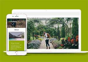 宽屏风景图片拍摄网站模板下载 - 天能资源