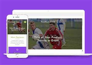 绿色足球竞技俱乐部网站模板 - 天能资源