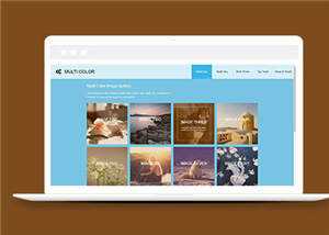 简洁画廊摄影图库类源码模板下载 - 天能资源
