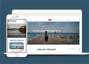 宽屏摄影机构网站模板下载 - 天能资源