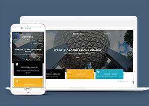 侧边隐藏菜单设计网站模板下载 - 天能资源