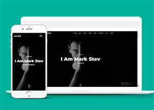 黑色酷炫设计师网站模板下载 - 天能资源