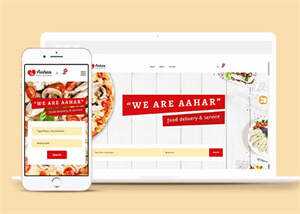 响应式大气美食披萨网站模板 - 天能资源