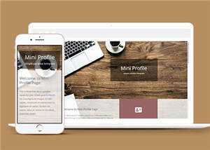 简洁项目简介展示响应式网页模板下载 - 天能资源