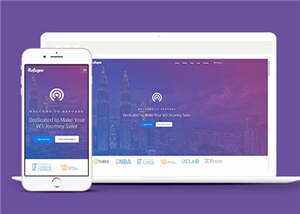 简洁项目介绍展示交互响应式网站模板下载 - 天能资源