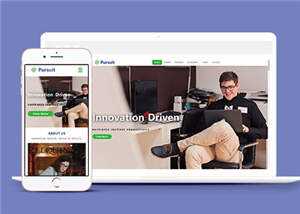 简洁创新产品驱动响应式网页模板下载 - 天能资源