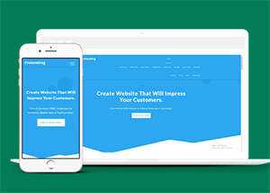 蓝色云服务器HTML网站模板 - 天能资源