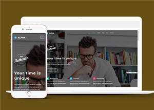 宽屏企业软件产品展示响应式网页模板下载 - 天能资源