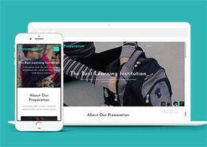 响应式宽屏教育学习网站模板 - 天能资源