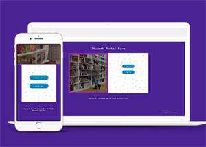 学校图书馆注册登录类网站模板 - 天能资源