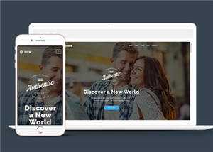 简洁产品商务展示动态响应式网页模板下载 - 天能资源