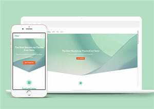 简洁商城运营管理响应式网站模板下载 - 天能资源
