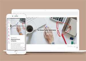 左侧固定导航简洁网站模板下载 - 天能资源