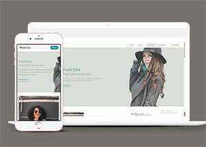 新颖时尚女装品牌企业网站模板 - 天能资源