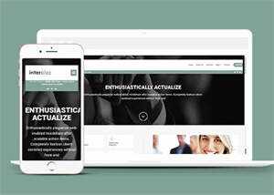 宽屏灰黑色多区块企业网站模板 - 天能资源