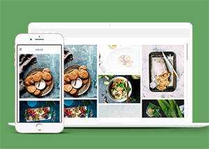 侧导航美食爱好者企业网站模板 - 天能资源