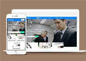 简约商务动态服务展示响应式网站模板下载 - 天能资源