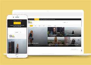 宽屏欧美图片分享网站模板下载 - 天能资源