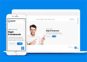 响应式个人简历主页HTML模板源码 - 天能资源