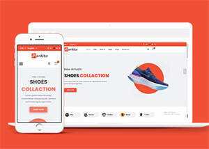 服装配饰生活电商网站模板源码 - 天能资源