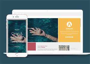 宽屏多色块布局网站模板下载 - 天能资源