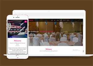 简洁国外婚礼策划网站模板 - 天能资源